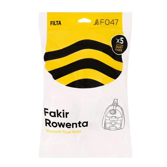 FILTA Fakir Rowenta SMS Multi Layered Vacuum Bags 5 Pack - 17010 (F047)
