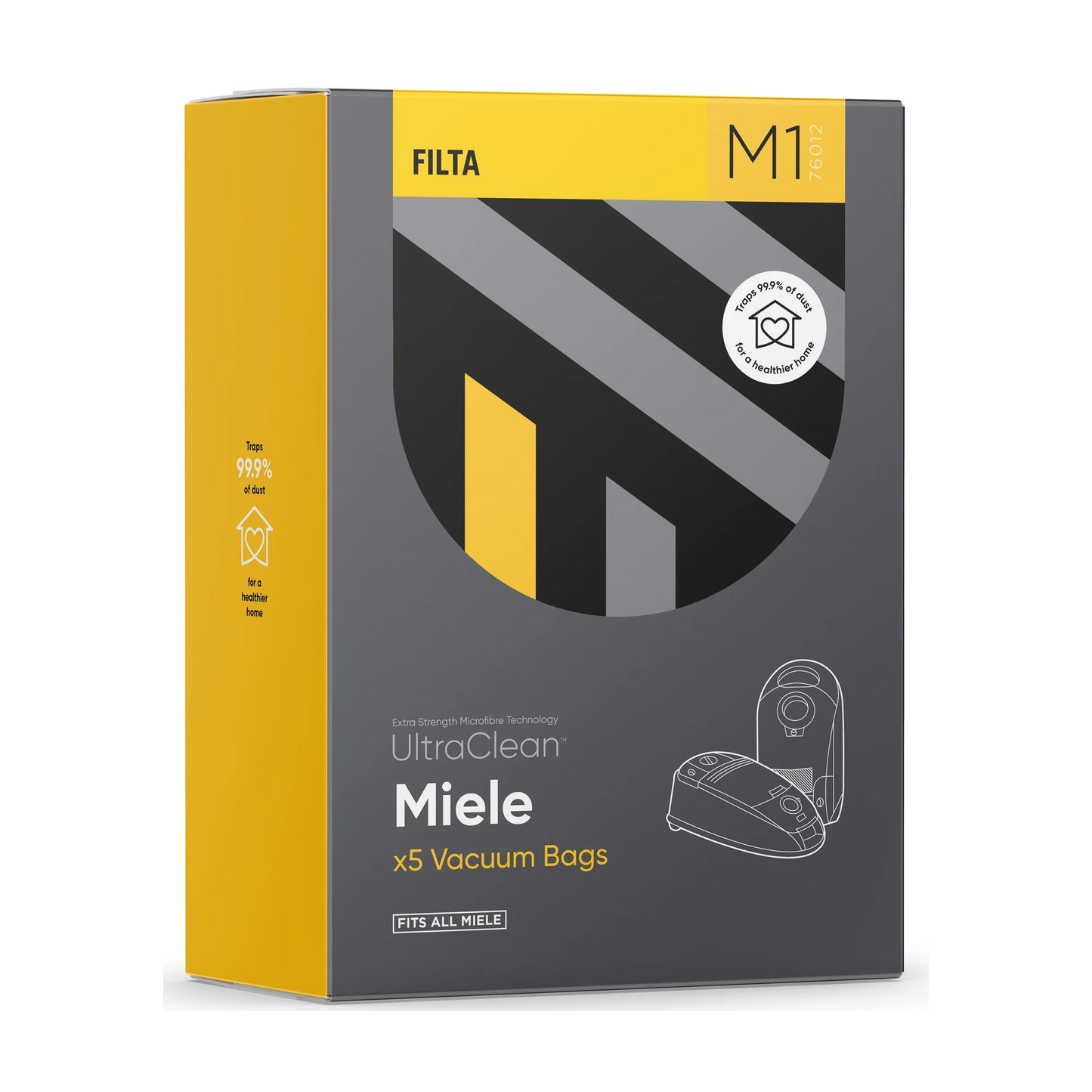 Ultraclean Vacuum Dust Bags 5 Pack Miele 76012