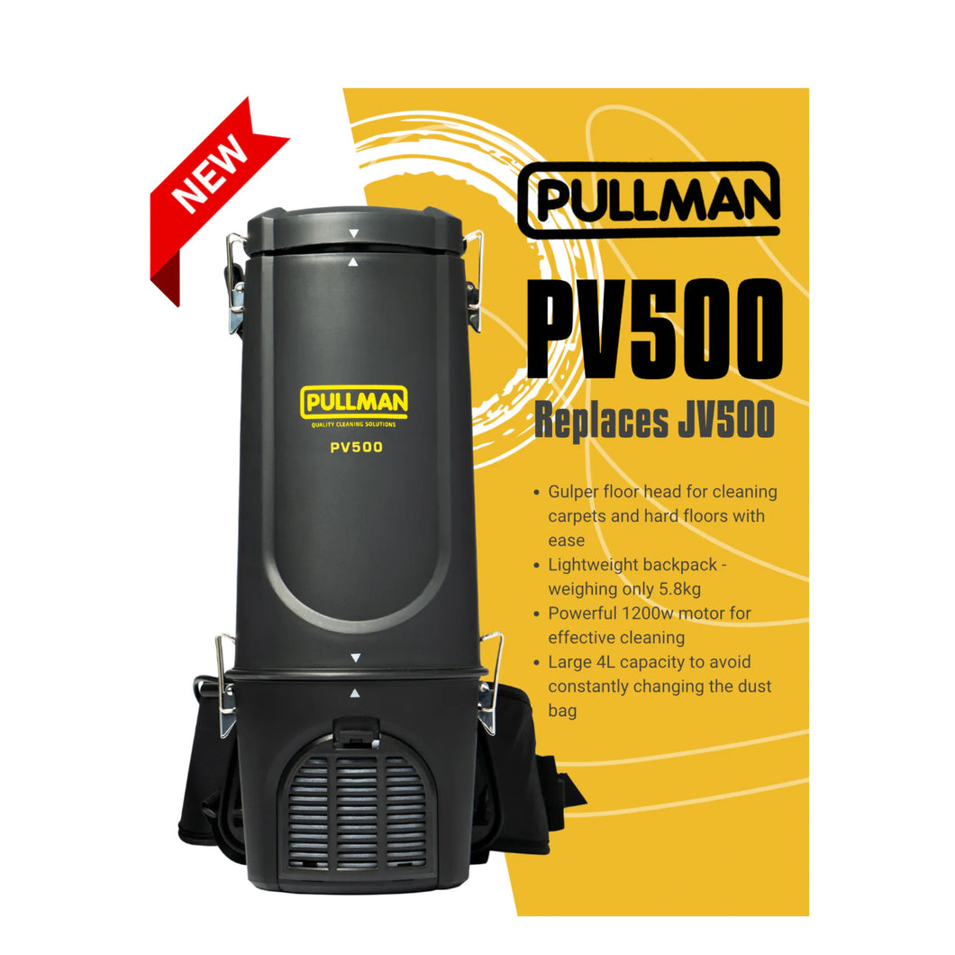 Pullman Back Pack Dry Commercial Vacuum Cleaner PV500 NEW