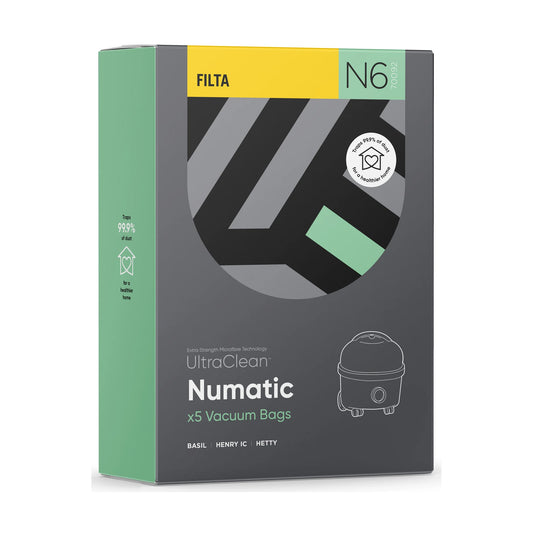 UltraClean Numatic SMS Multi Layered Vacuum Bags 5 Pack - 70092
