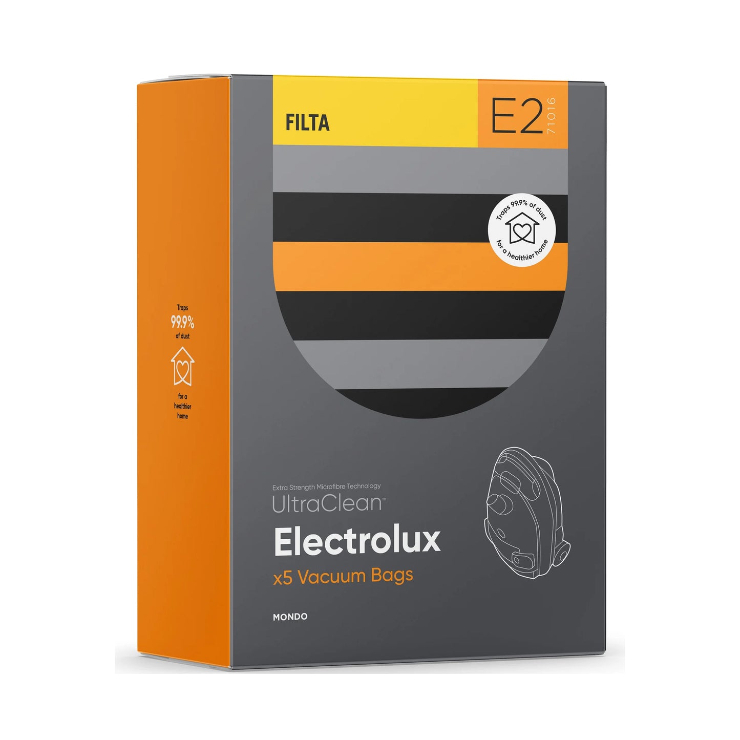 Ultraclean Vacuum Dust Bags 5 Pack Electrolux 71016