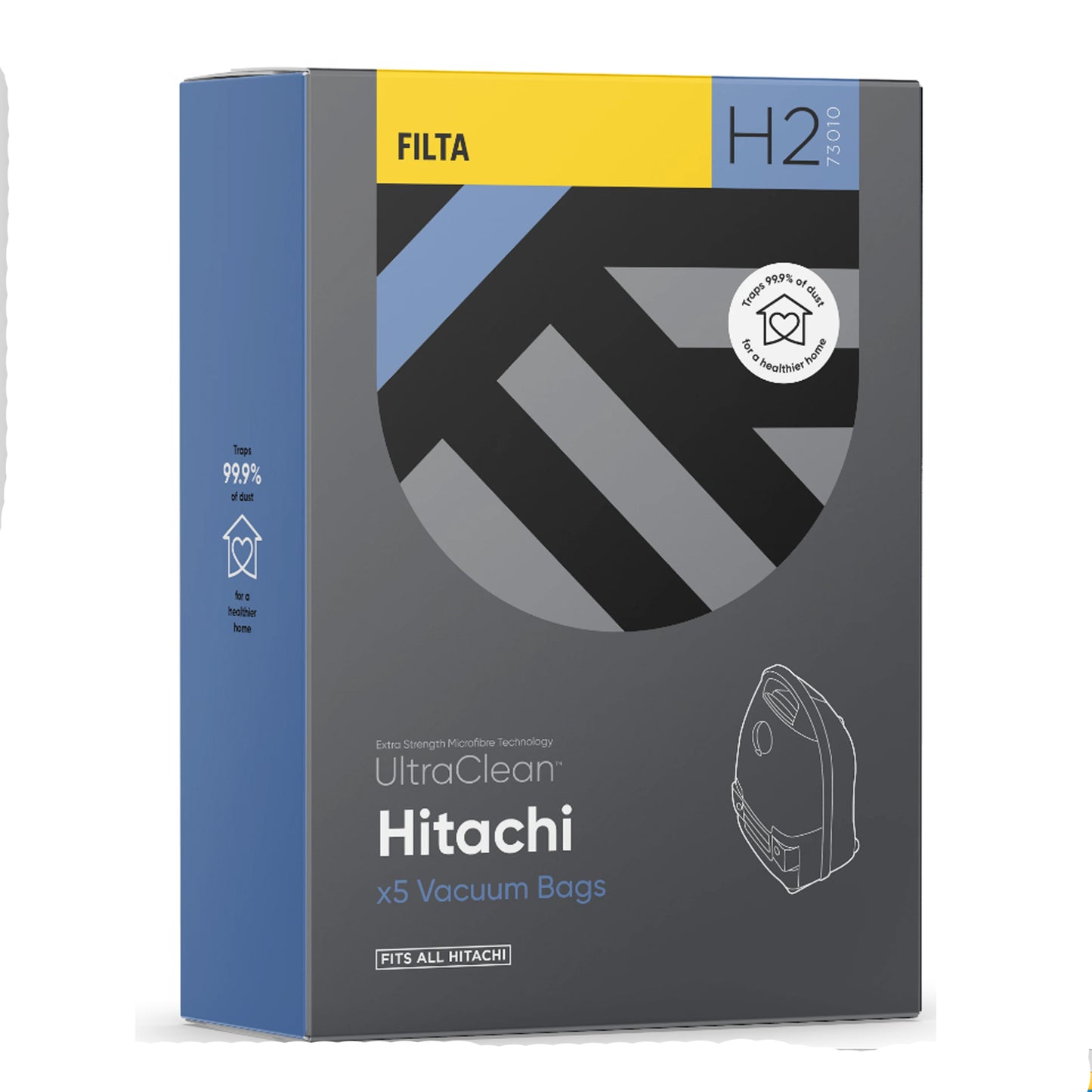 Ultraclean Vacuum Dust Bags 5 Pack Hitachi 73010