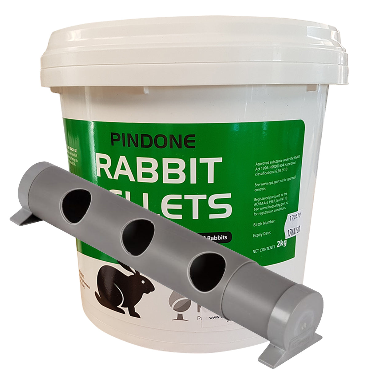 Pindone AgTech Rabbit Pellets With MultiFeeder