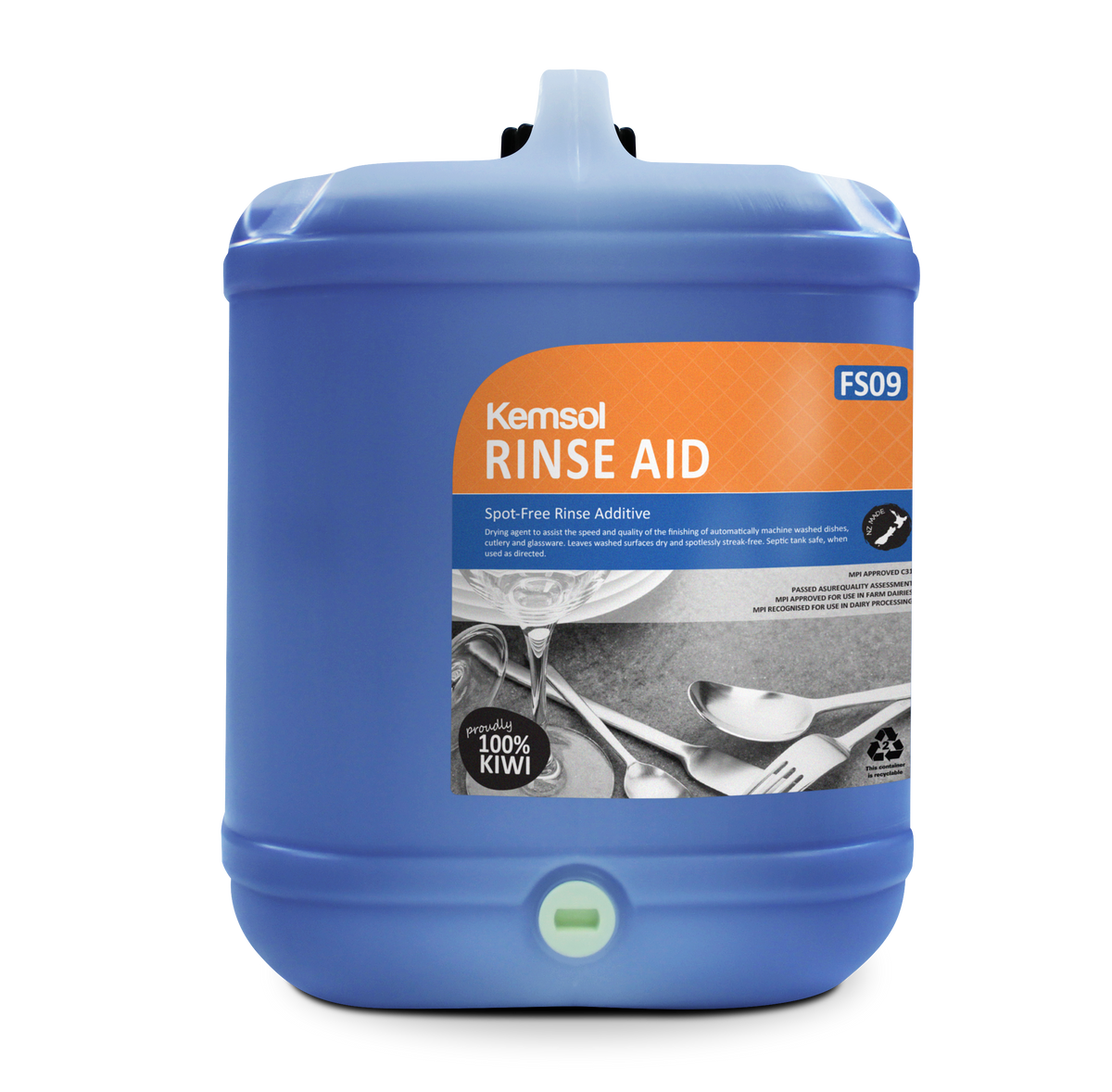 Kemsol Rinse Aid Spot-Free Rinse Additive