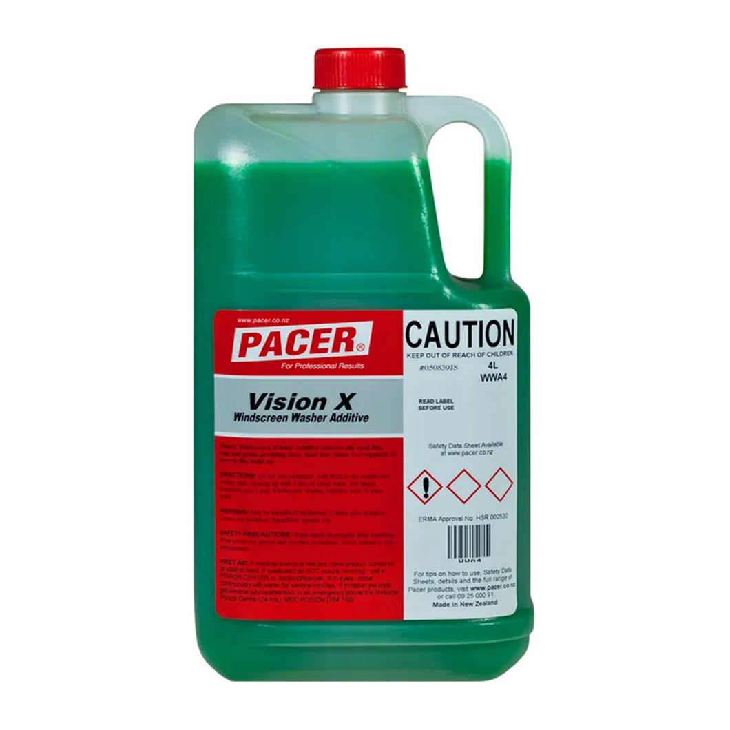 Pacer Vision X Window Washer Additive 4 litre