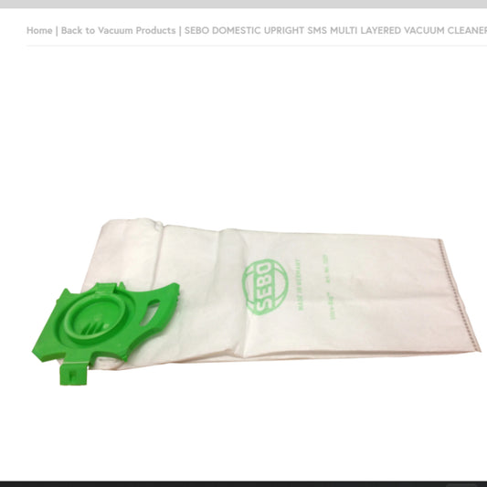 Vacuum Dust Bags Sebo 8pack 20044