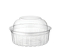 8oz Clearview® Food Bowls with Hinged Dome Lid, Clear - Pack of 25