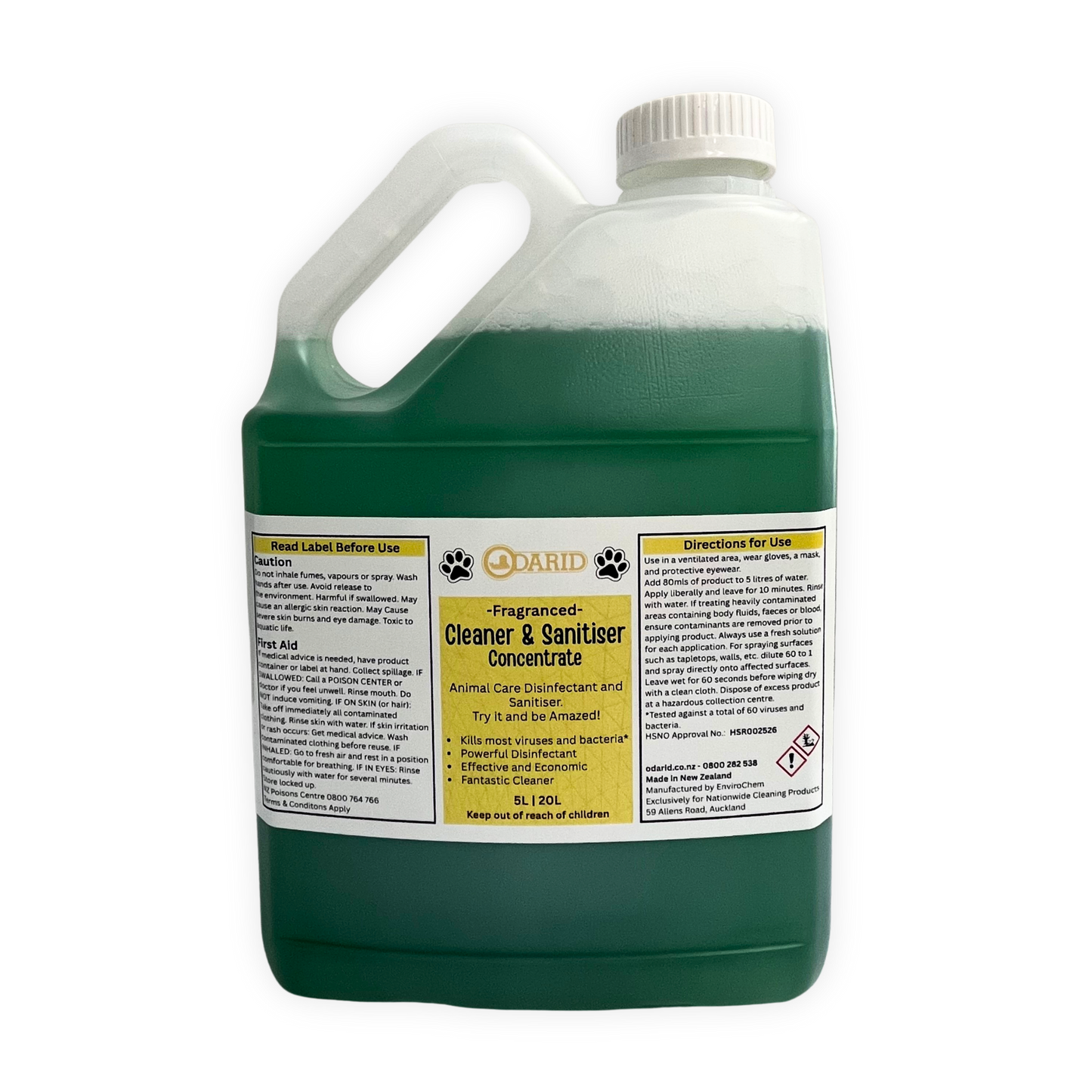 ODARID Cleaner & Sanitiser Disinfectant Fragranced