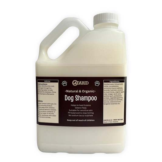 Odarid 100% Natural & Organic Dog Shampoo 2 Litre Bottle