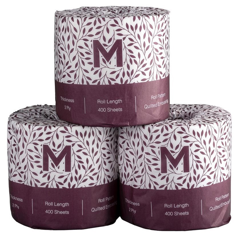 Luxury Wrapped Toilet Tissue, Boxed, 48 Rolls
