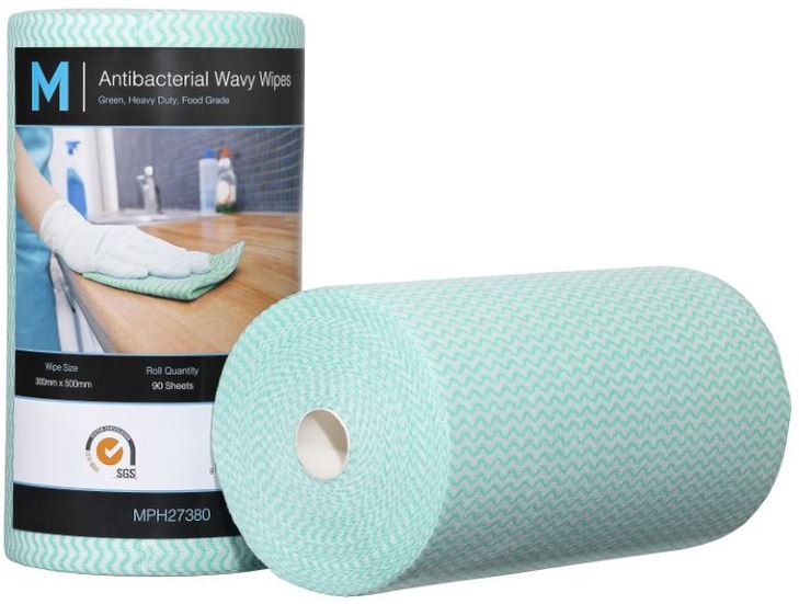 Antibacterial Wavy Wipes 90 Sheets
