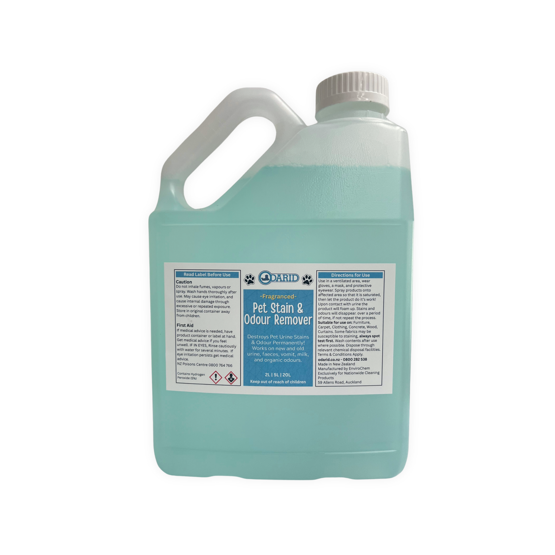 ODARID Pet Stain & Odour Remover Fragranced 2 Litre bottle