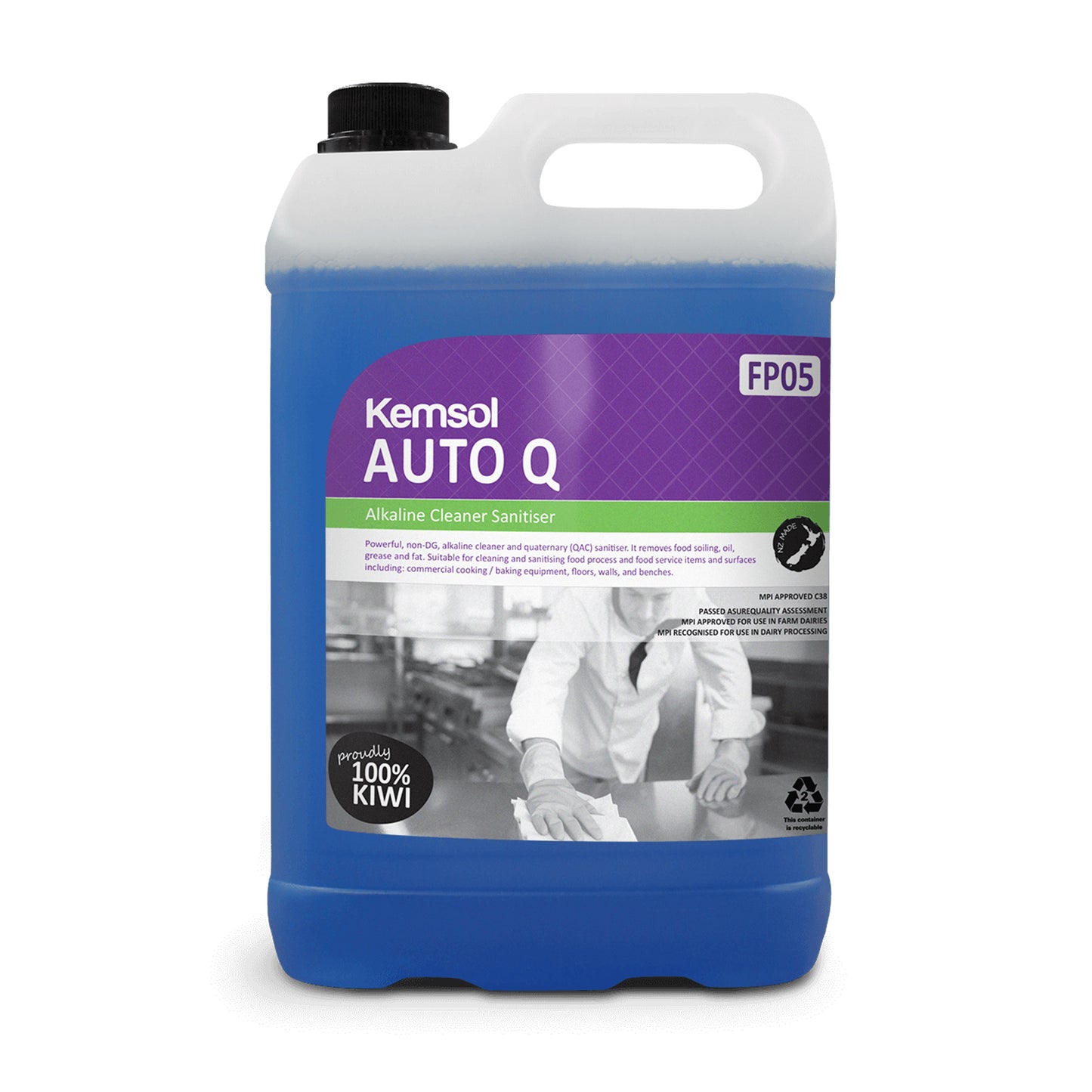 Kemsol Auto Q Alkaline Cleaner Sanitiser Concentrate - Select Your Size