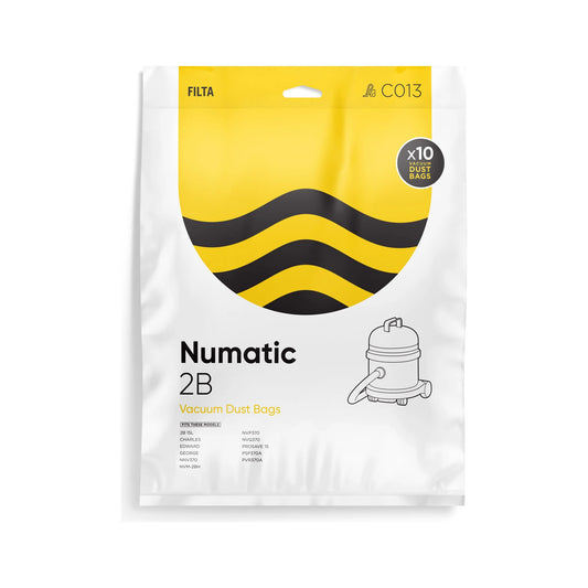 FILTA Numatic 2B SMS Multi Layered Vacuum Bags 10 Pack - 20090 (C013)