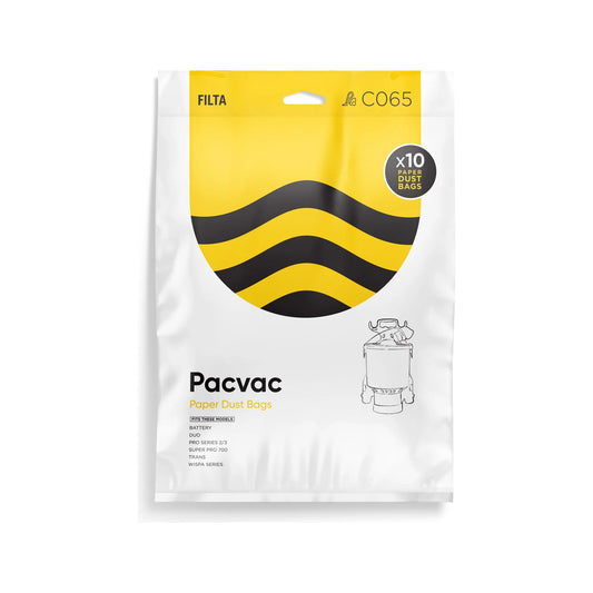 FILTA PacVac SuperPro Paper Vacuum Bags 10 Pack - 61000 (C065)