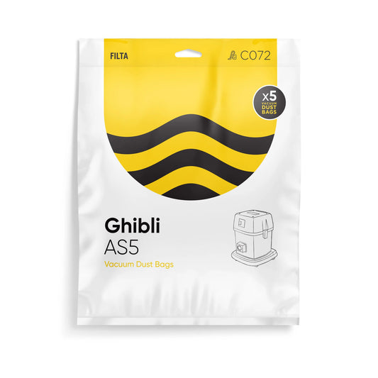 FILTA Ghibli AS5 SMS Multi Layered Vacuum Bags 5 Pack - 60085 (C072)