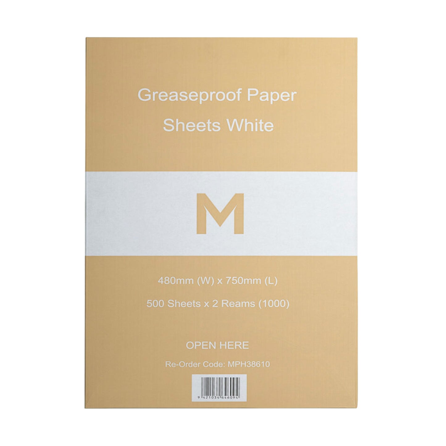 Greaseproof Paper Sheets x 1000 Sheets - Select Your Size