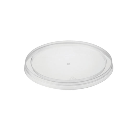 MicroReady® Round Flat Takeaway Container Flat Lids 120mm Dia - Select Your Qty