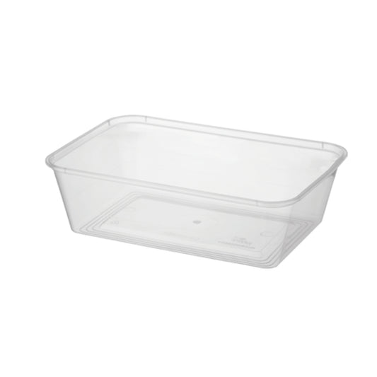 MicroReady® Rectangular Takeaway Containers 500ml  - Select Your Qty - Lids Sold Separate