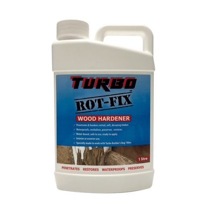Turbo Rot-Fix Wood Hardener 1 Litre Bottle