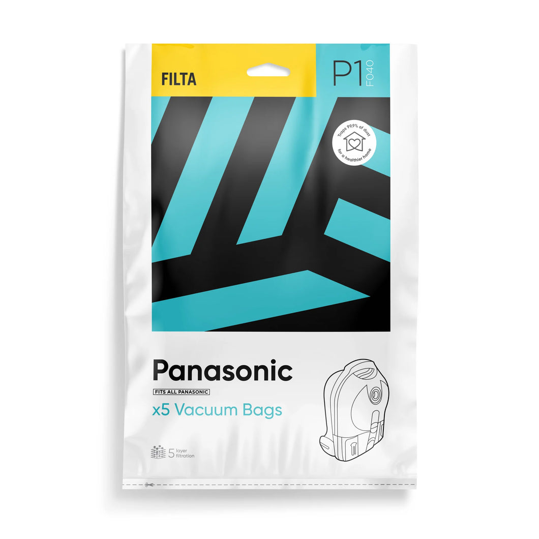 Vacuum Dust Bags Panasonic 5 Pack FILTA 55010 F040