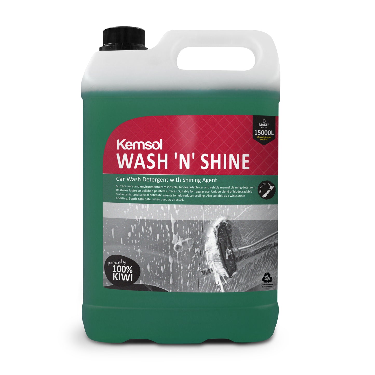 Kemsol Wash "N" Shine Car Wash Detergent with Shining Agent - Select Your Size