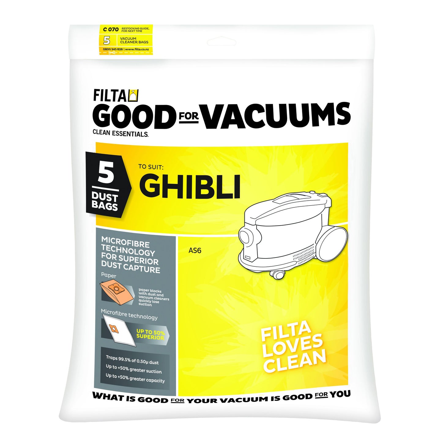 GHIBLI VACUUM BAGS 5 PACK 20037 C070