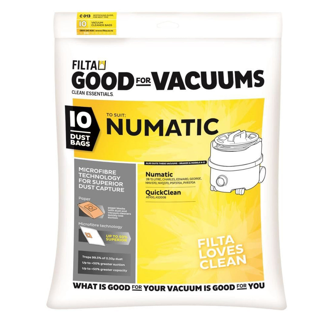 Numatic Vacuum Dust Bags Numatic CHARLES, EDWARD, GEORGE 20090 C013