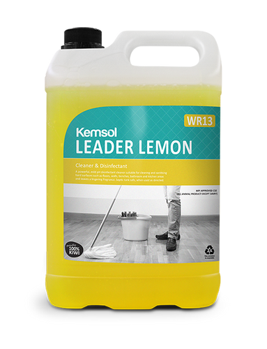Leader Lemon Fragrance Disinfectant/Floor Cleaner Kemsol - Select Your Size