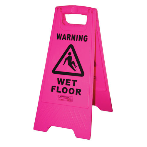 Safety Sign Pink - Wet floor