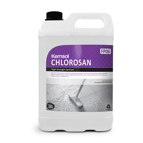 Kemsol Chlorosan High Strength Chlorine Based Food Area Sanitiser 5 Litre CONCENTRATE