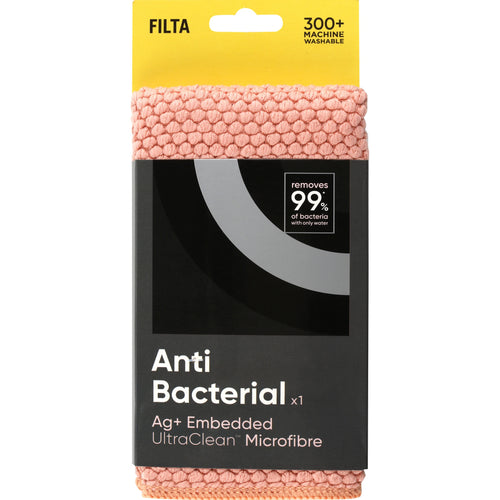 Anti-Bacterial Ultraclean Microfibre Cloth Pink 30079