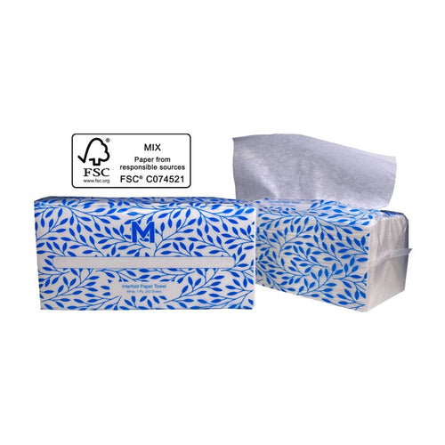 Interfold Paper Towel - White, 1 Ply