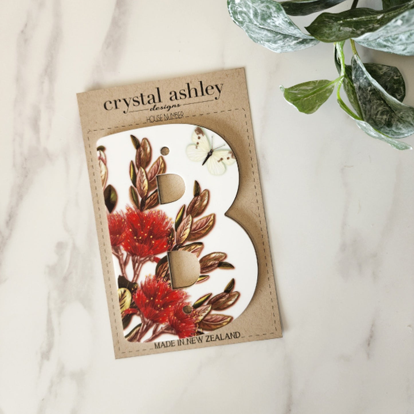 NZ Floral House Number & Letters - NZ Made - Select Yours