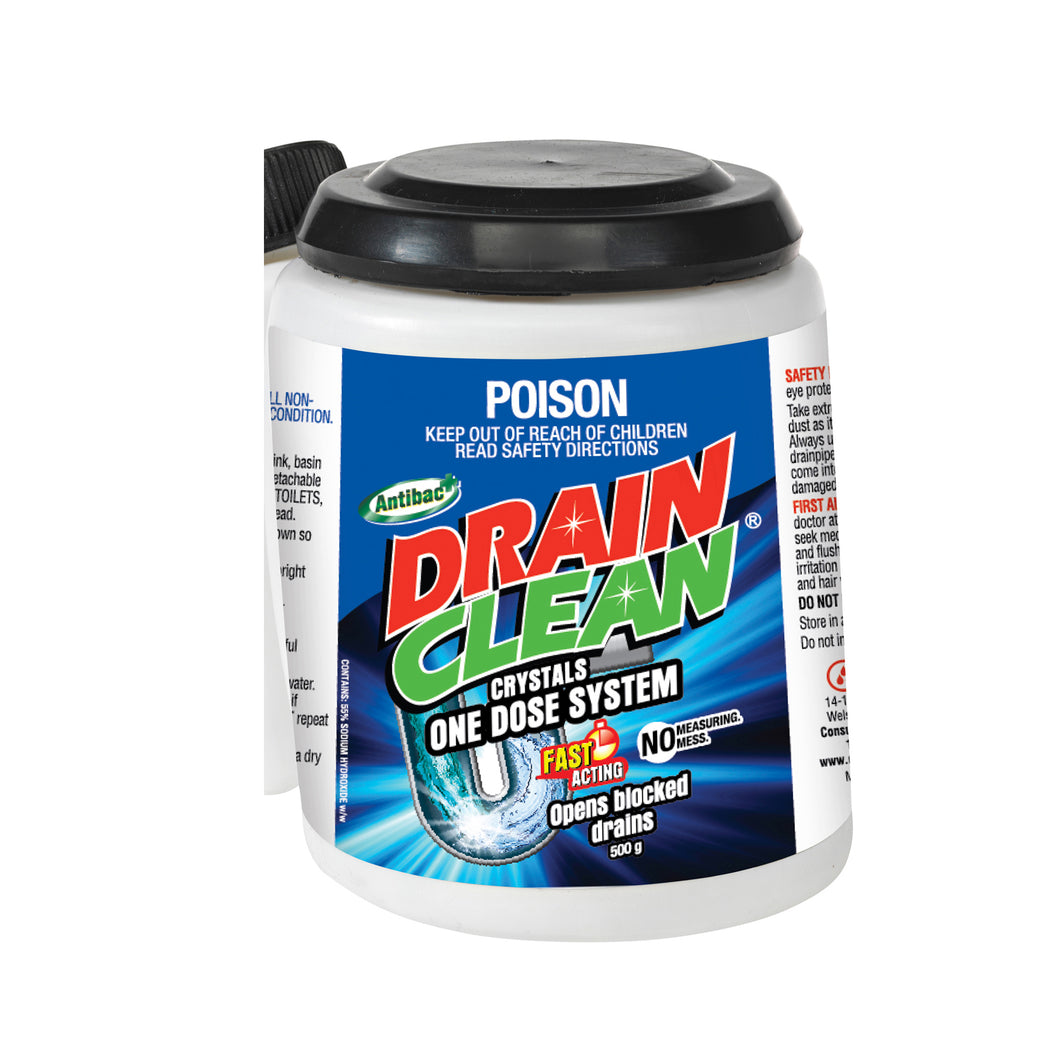 Drain Clean Crystals One Dose System 500gm
