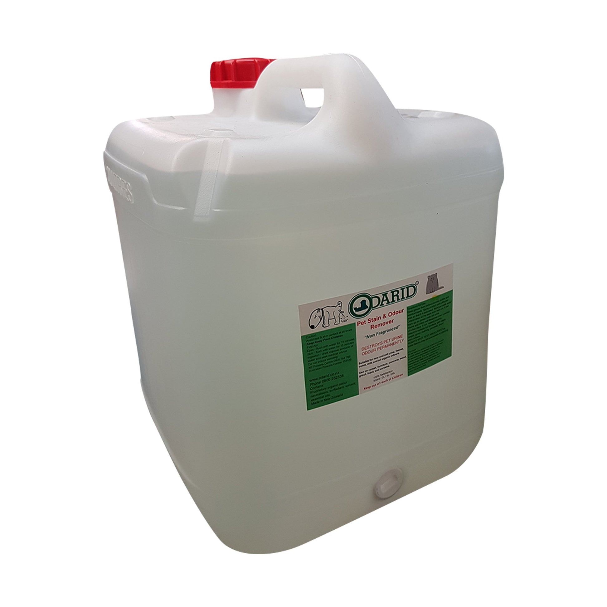 ODARID Pet Stain & Odour Remover Non Fragranced 20 Litre bottle