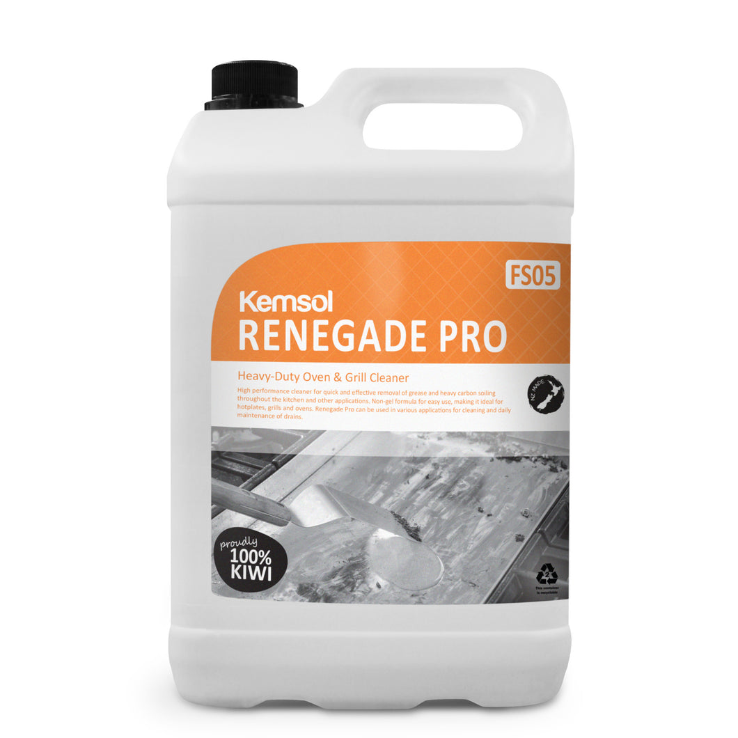 Heavy-Duty Oven & Grill Cleaner Renegade PRO 5 Litre Kemsol