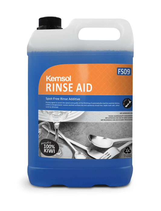 Rinse Aid Spot-Free Rinse Additive Kemsol - Select Your Size