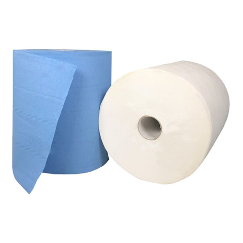 Roll Feed Paper Towels 6 Rolls Per Pack- Select Your Colour & Ply