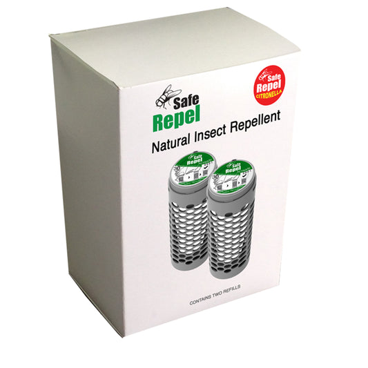 Safe Repel Twin Refill Pack REPELS FLYS, MOSQUITO & OTHER FLYING INSECTS