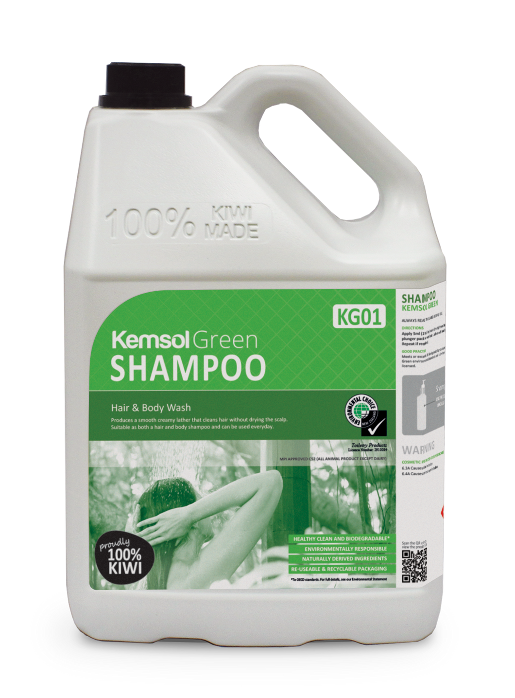 SHAMPOO Hair & Body Wash Kemsol GREEN - Select Your Size