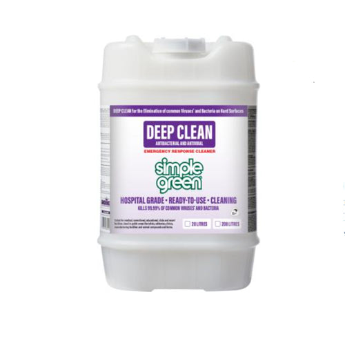 Simple Green Deep Clean Disinfectant Antivirus Cleaner 20L -tested against COVID