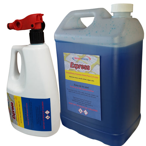 Express Spray & Away 2 litre Hose Pack & 5 Litre Refill COMBO
