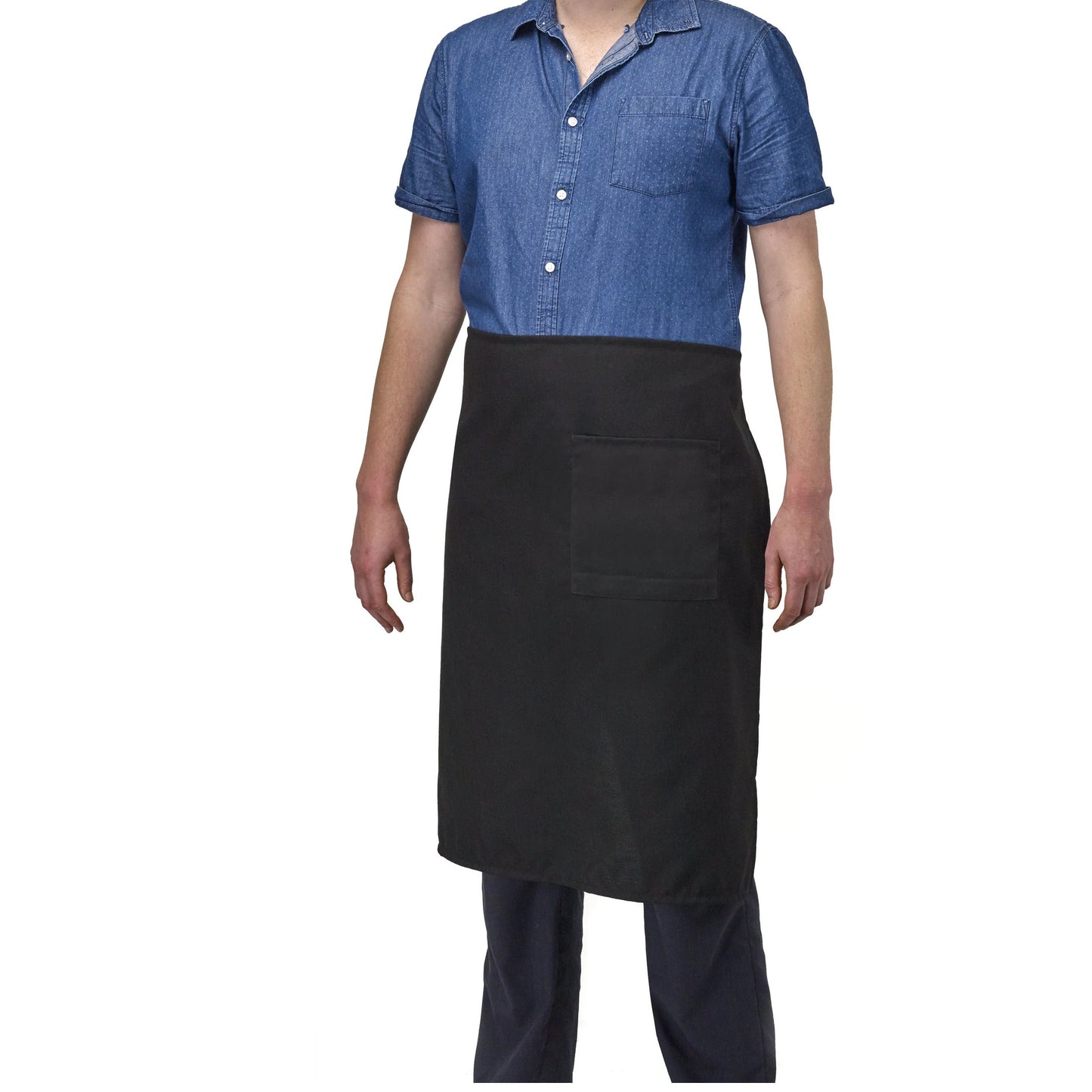 Waist Apron Full Length - Black